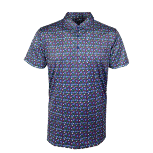 FX MEN POLO SHIRT SPELLO – NAVY/WED/EME GREEN