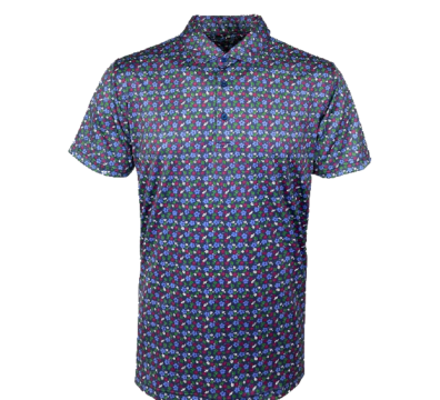 PE Men Polo Shirt Spello Navy Wed Eme Green