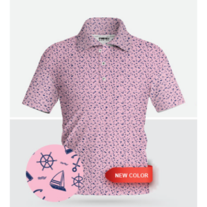 FX MEN POLO SHIRT TIDEWATER – PINK/NAVY