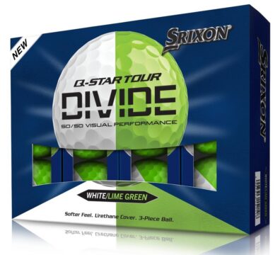 Srixon Q-Star Tour Divide White Limegreen