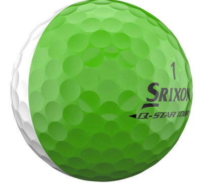 Srixon Q Star Tour Divide White and Lime Green Golf Ball